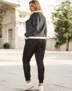 Spodnie Dresowe|Plus Size^Royalfashion Ocieplane spodnie dresowe damskie PLUS SIZE czerwony