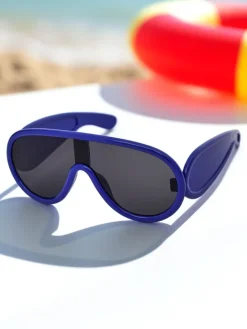 Chłopięce|Dziewczęce^Royalfashion Okulary przeciwsłoneczne dziecięce RoboEyes Granatowy