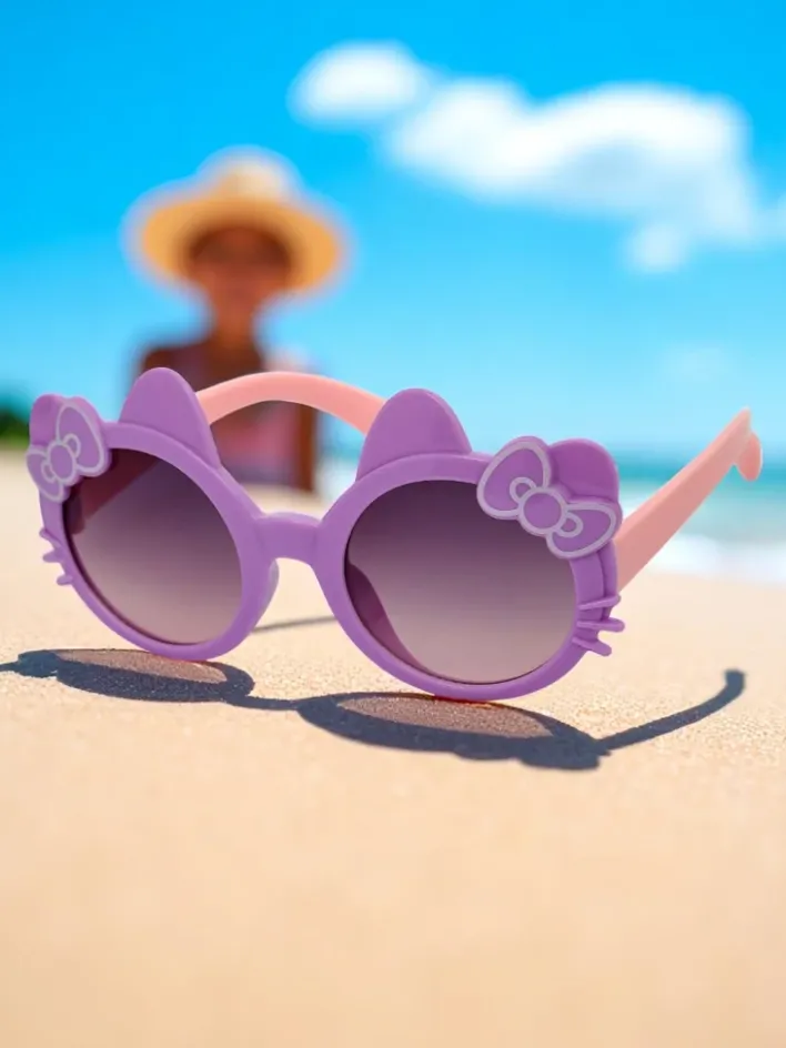 Chłopięce|Dziewczęce^Royalfashion Okulary przeciwsłoneczne dziecięce kotek Kitty Shades fioletowy