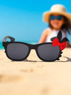 Chłopięce|Dziewczęce^Royalfashion Okulary przeciwsłoneczne dziecięce z ozdobami Bunny Shine czarny