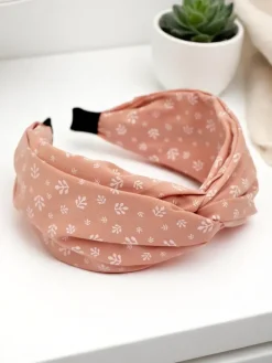 Akcesoria Do Włosów^Royalfashion Opaska do włosów we wzorki Nela różowy