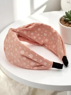 Akcesoria Do Włosów^Royalfashion Opaska do włosów we wzorki Nela różowy