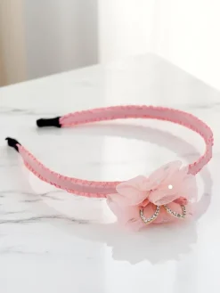 Akcesoria Do Włosów^Royalfashion Opaska do włosów z kwiatem Daisy Bloom różowy