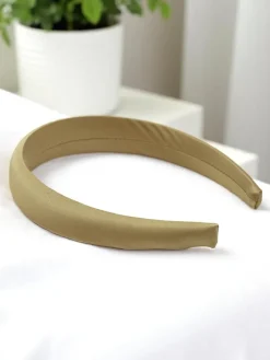 Akcesoria Do Włosów^Royalfashion Opaska do włosów satynowa Sara beżowy