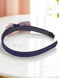 Akcesoria Do Włosów^Royalfashion Opaska do włosów z kokardką Emily Rose Granatowy