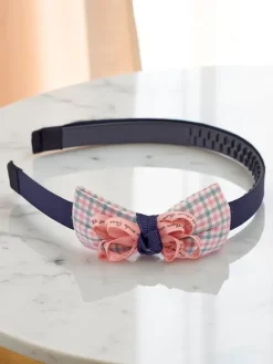 Akcesoria Do Włosów^Royalfashion Opaska do włosów z kokardką Emily Rose Granatowy