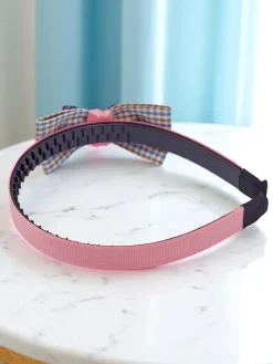 Akcesoria Do Włosów^Royalfashion Opaska do włosów z kokardką Emily Rose różowy