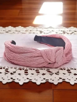 Akcesoria Do Włosów^Royalfashion Opaska do włosów karbowana Miracle Star różowy