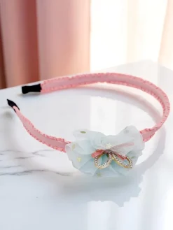 Akcesoria Do Włosów^Royalfashion Opaska do włosów z kwiatem Daisy Bloom różowy