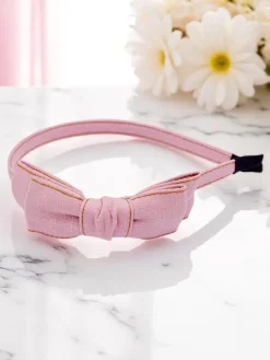 Akcesoria Do Włosów^Royalfashion Opaska do włosów z kokardką Lily Grace różowy