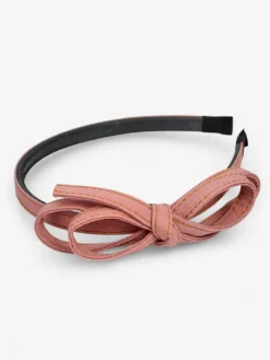 Akcesoria Do Włosów^Royalfashion Opaska do włosów z kokardką Denim Style różowy