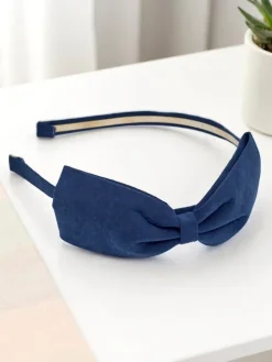 Akcesoria Do Włosów^Royalfashion Opaska do włosów z kokardką Lila Granatowy