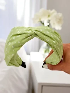 Akcesoria Do Włosów^Royalfashion Opaska do włosów we wzorki Nela zielony
