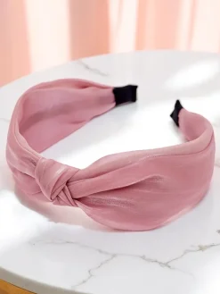 Akcesoria Do Włosów^Royalfashion Opaska do włosów satynowa Satinellas różowy