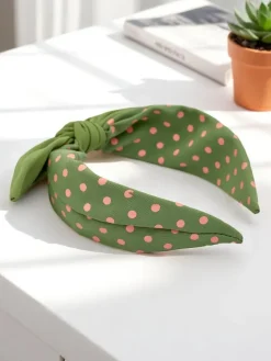 Akcesoria Do Włosów^Royalfashion Opaska do włosów z kokardką Polae zielony