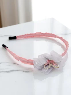 Akcesoria Do Włosów^Royalfashion Opaska do włosów z kwiatem Daisy Bloom różowy