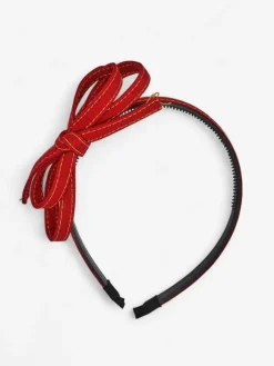Akcesoria Do Włosów^Royalfashion Opaska do włosów z kokardką Denim Style czerwony