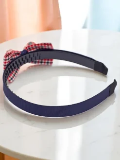 Akcesoria Do Włosów^Royalfashion Opaska do włosów z kokardką Emily Rose Granatowy