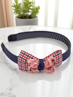 Akcesoria Do Włosów^Royalfashion Opaska do włosów z kokardką Emily Rose Granatowy