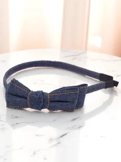 Akcesoria Do Włosów^Royalfashion Opaska do włosów z kokardką Lily Grace Granatowy