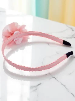 Akcesoria Do Włosów^Royalfashion Opaska do włosów z kwiatem Daisy Bloom różowy