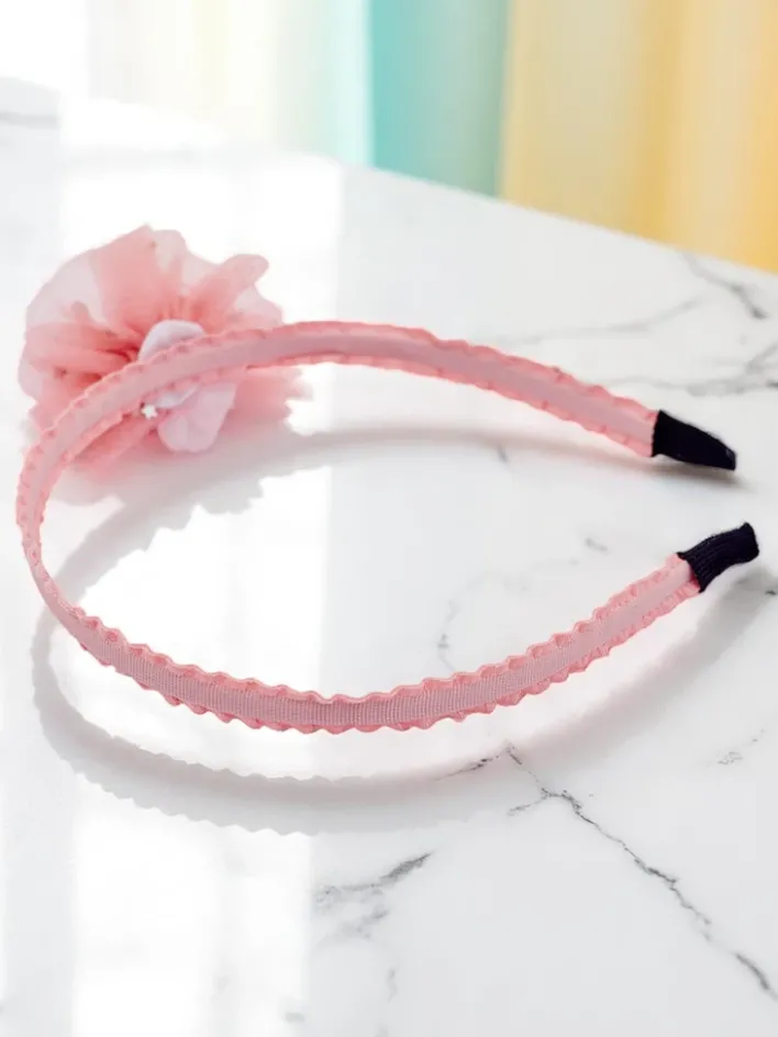 Akcesoria Do Włosów^Royalfashion Opaska do włosów z kwiatem Daisy Bloom różowy
