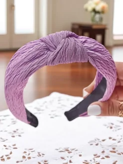 Akcesoria Do Włosów^Royalfashion Opaska do włosów karbowana Karbelle fioletowy