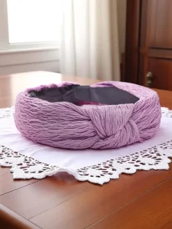 Akcesoria Do Włosów^Royalfashion Opaska do włosów karbowana Karbelle fioletowy