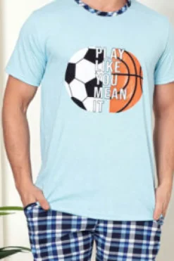 Piżamy^Royalfashion Piżama męska mięta