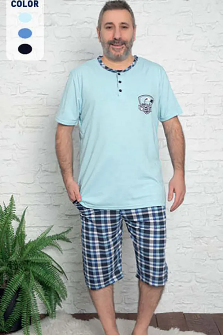 Piżamy^Royalfashion Piżama męska Ecru