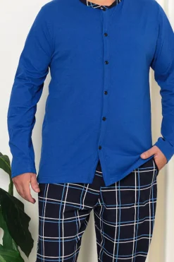 Plus Size|Piżamy^Royalfashion Piżama męska w kolorze m PLUS SIZE kobaltowy