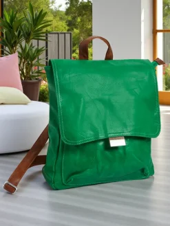 Torebki Shoppers^Royalfashion Plecak damski z eko skory Klara zielony