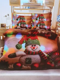 160 X 200 Cm^Royalfashion Pościel świąteczna 160x200 komplet 3-CZĘŚCI