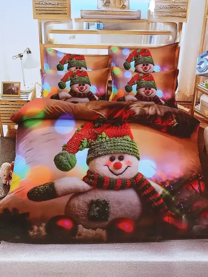 160 X 200 Cm^Royalfashion Pościel świąteczna 160x200 komplet 3-CZĘŚCI