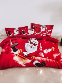 200 X 220 Cm^Royalfashion Pościel świąteczna 160x200 komplet 3-CZĘŚCI