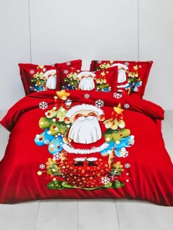 200 X 220 Cm^Royalfashion Pościel świąteczna 160x200 komplet 3-CZĘŚCI