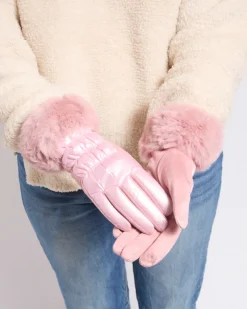 Rękawiczki^Royalfashion Rękawiczki damskie różowy