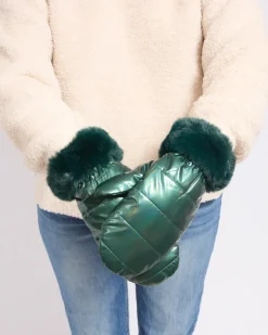 Rękawiczki^Royalfashion Rękawiczki damskie zielony