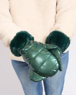 Rękawiczki^Royalfashion Rękawiczki damskie zielony