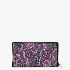 Materiałowe|Torebki Shoppers^Royalfashion Różowo-szara wzorzysta torba na zakupy składana w portfel różowy