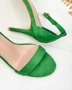 Sandały Na Szpilce^Royalfashion Sandałki damskie na szpilce Essial zielony