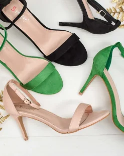 Sandały Na Szpilce^Royalfashion Sandałki damskie na szpilce Essial zielony