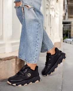 Ocieplane|Sneakersy^Royalfashion Sneakersy damskie z ociepleniem Aronni czarny