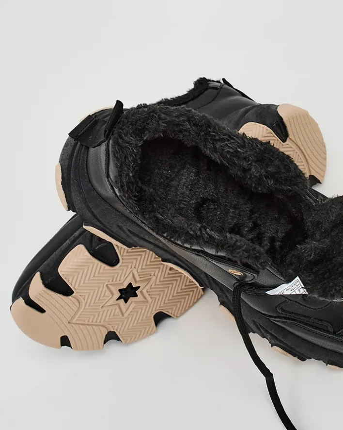 Ocieplane|Sneakersy^Royalfashion Sneakersy damskie z ociepleniem Aronni czarny