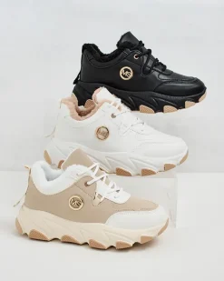 Ocieplane|Sneakersy^Royalfashion Sneakersy damskie z ociepleniem Aronni czarny