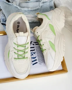 Sneakersy^Royalfashion Sneakersy damskie Bafetta zielony