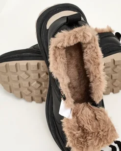 Ocieplane|Sneakersy^Royalfashion Sneakersy damskie z ociepleniem Zoru czarny