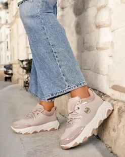 Ocieplane|Sneakersy^Royalfashion Sneakersy damskie z ociepleniem Caroz beżowy