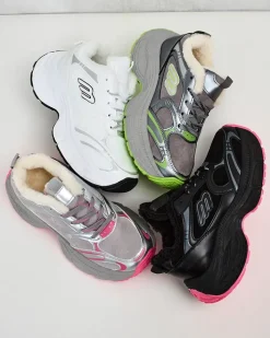 Ocieplane|Sneakersy^Royalfashion Sneakersy damskie z ociepleniem Cimen zielony