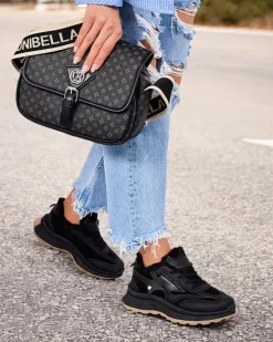 Ocieplane|Sneakersy^Royalfashion Sneakersy damskie z ociepleniem Terib czarny